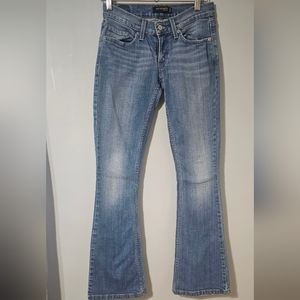 Levi's 524 Too Superlow Flared Jeans with Buttoned Flap Pocket in Size 3M